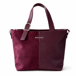Marina Galanti Burgundy Tote — Made in Italy NWT
